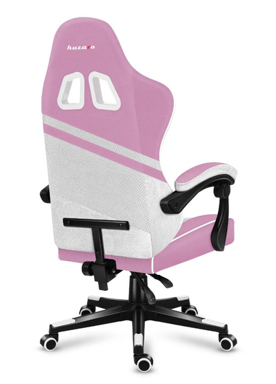 Karrige gaming Huzaro Force 4.4 Pink Mesh, ergonomike, mban deri 130 kg, rozë me të bardhë