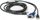 Kabllo AV CABLE USBIAC2-7, USB VGA RJ-45, 2.1m, i zi