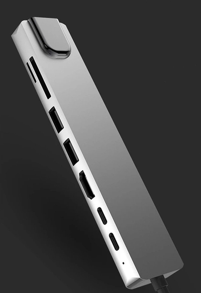 Докинг станица Bounn JH-81, 8 во 1, USB-C, сива