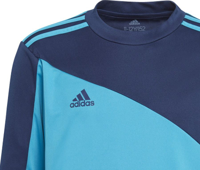Bluzë sportive Adidas TeamWear, për kalamaj 116cm, poliester, blu navy