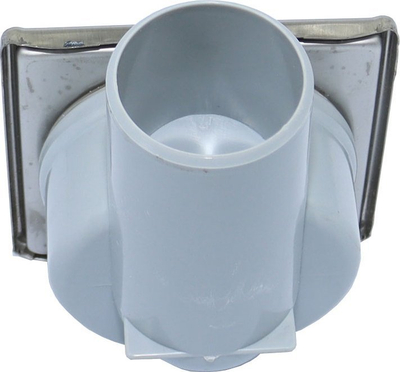 Shkarkues dyshemeje Axus 10x10 cm, trap i thatë, inoks mat, gri