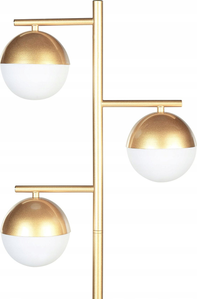 Lampë dyshemeje SABINE, metal, 160cm, ngjyrë ari