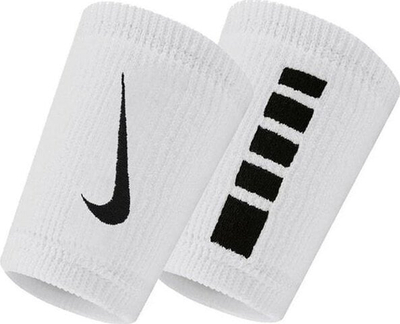 Rripë dore Nike Elite Doublewide N1006700101OS, set me 2 copë, për sport, të bardha