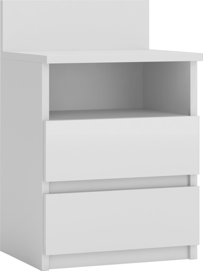 Креветска комода Topeshop Malwa M1, 2 фиоки, бела