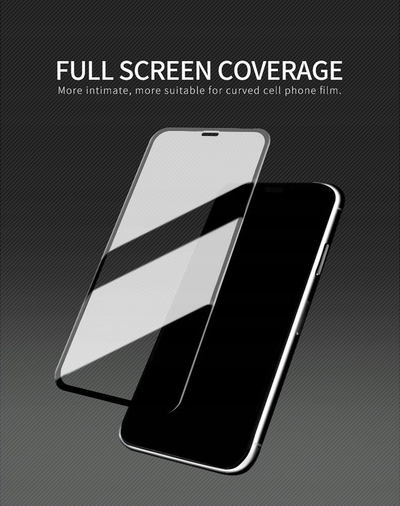 Xham mbrojtës X-One Full Cover, 9H, për iPhone 16, i zi