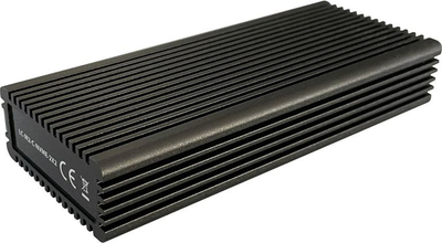 Kuti e jashtme SSD LC-Power LC-M2-C-NVME-2X2, M.2 NVMe, USB-C 3.2 Gen 2x2, gri