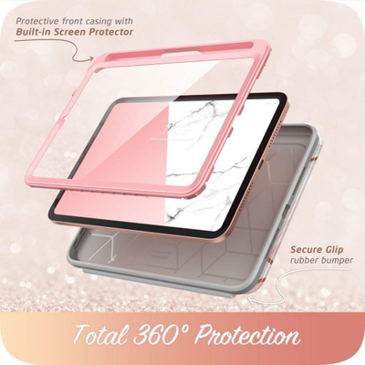 Kuti mbrojtëse tableti I-Blason Cosmo, për iPad Mini 6 8.3", me stand, mermer rozë