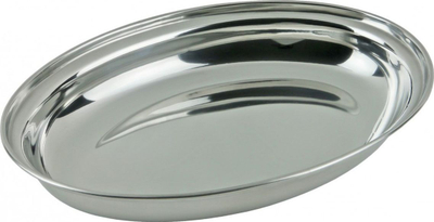 Pjatë ovale KingHoff, 25 cm, inox