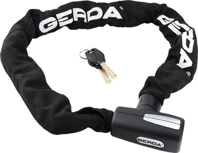 Kyç biçiklete Gerda Contra 900/8W, zinxhir 90 cm, 8 mm, i zi