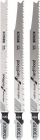 Set sharra me teh Bosch 2607010593 Extra Clean, për dru të fortë, 3 copa
