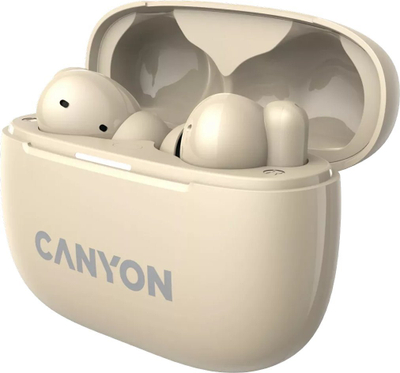Kufje pa tela Canyon OnGo TWS 10, Bluetooth, TWS, bezhë