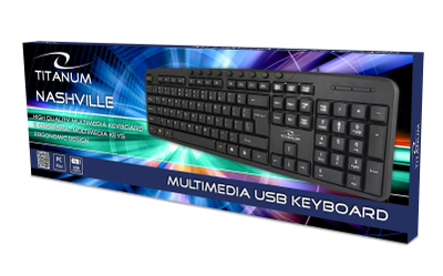 Tastierë Titanum TK111, USB, e zezë