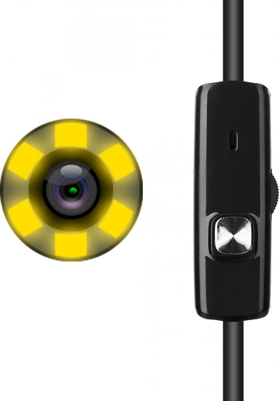 Kamerë endoskop inspektuese USB, 3.9mm, 5m, e zezë