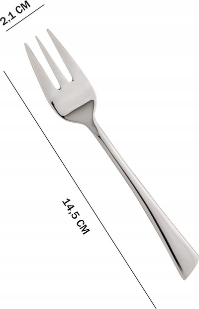 Set pirunësh ëmbëlsirash KingHoff KH-1442, 6 copë, çelik inox, argjendtë