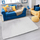 Tapet Strado Carpet Rabbit, 60x90 cm, e bardhë