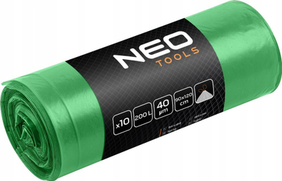 Thasë plerash Neo 120L, 40 mik, me lidhëse, jeshilë