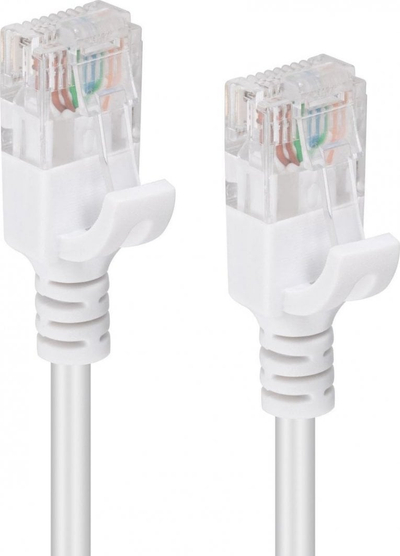 Kabllo rrjeti Microconnect V UTP6A10W SLIM, Cat6a, 10m, e bardhë