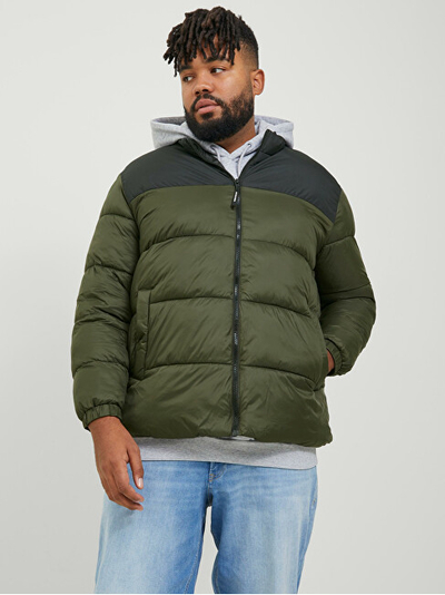 Xhup për meshkuj Jack&Jones PLUS, i gjelbër