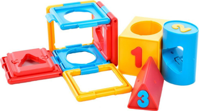 Loja edukative “Logic Cube Game”, kube logjike, mësim formash dhe ngjyrash, shumëngjyrëshe