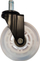 Rrota karrigje LC-Power LC-CASTERS-7BW-SPEED, për zyrë edhe gaming, plastikë edhe gomë, të bardha