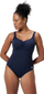Костим за капење едноделен Speedo AquaNite, за жени, отпорен на хлор, црн