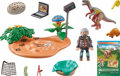 Lodër Playmobil Dinos 71526, set me dinosaurë, 29 pjesë, shumëngjyrëshe