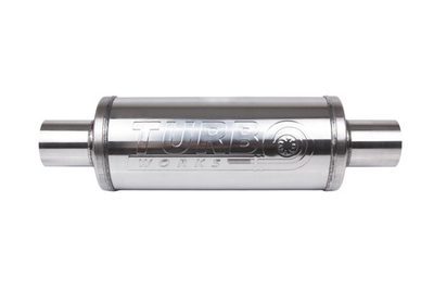 Qetësues sportiv qendror TurboWorks, 2.5", 300mm, çelik inox argjendtë