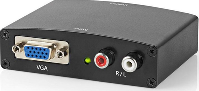 Konvertues HDMI Nedis, nga VGA në HDMI, 1080p, alumin, ngjyrë antracit