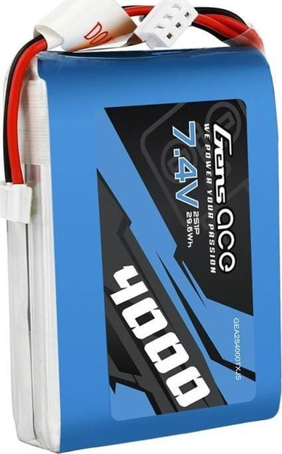 Bateri Li Po Gens Ace G2S4000 EH, 2S 7.4V, 4000mAh, JST EHR