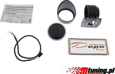 Tregues voltazhi DRacing DEPO WA, 60mm, matës voltazhi, i zi