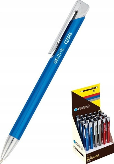Stilolaps Grand GR-2115 Ballpoint, refill blu, përziere ngjyrash