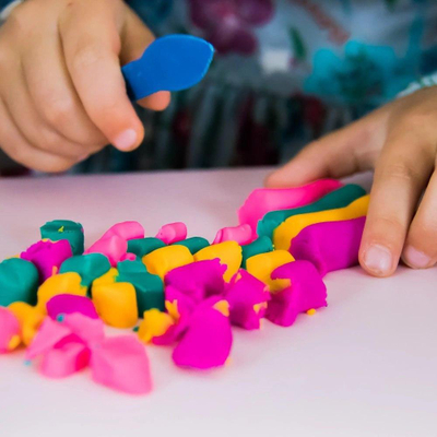 Set plasteline për fëmijë Maksik Creativity Play Dough Pasta, shumëngjyrësh
