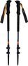 Bastun trekking Viking Kangri, 65-135 cm, karbon alumin, gri portokalli