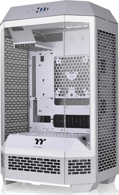 Kornizë PC Thermaltake The Tower 300 Limestone, Micro Tower, xham tempered, e bardhë