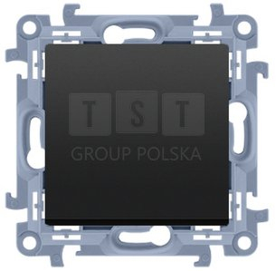 Преклопник двонасочен Simon 10 CW6C.01/X/49, 10AX, без пиктограм, црн мат