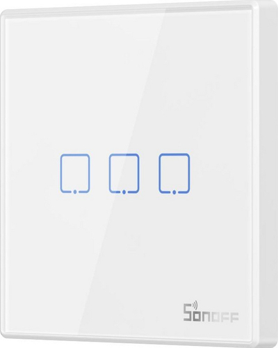 Ndërprës Sonoff T2EU3C-RF wireless 433MH (3-kanale)