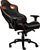 Karrige gaming Canyon Corax Hern Chair, lëkurë eco, mban deri 150 kg, e zezë me portokalli