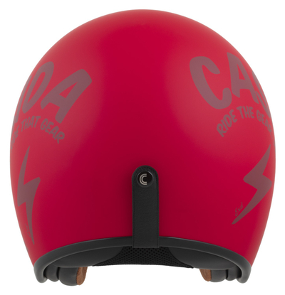 Helmetë moto CASSIDA Oxygen 2.0 Gear, polikarbonat, me vizor dielli, e kuqe matt me të kuqe të errët