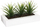 Vazo dekorative me bimë artificjale Aloe Vera, 3 fidane, 31x16x17 cm, jeshile