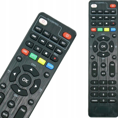 Pult televizori Emos Pilot RTV J50988, për dekoder EM190, i zi