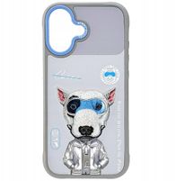 Mbulesë telefoni Nimmy Cool and Cute 2.0 Dog, për iPhone 17, gri