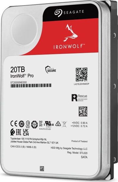 Disk i brendshëm Seagate IronWolf Pro, 20TB, 3.5", SATA III