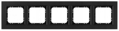 Rramë pesëfishe elektrike SONATA R-5RGC/79/33, për 5 module, xham i zi mat