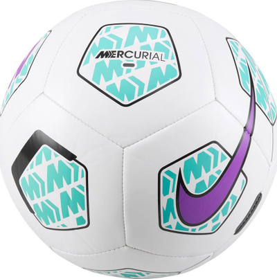 Top futbolli Nike Mercurial Fade, 12 panele, fshikëz gome, i bardhë