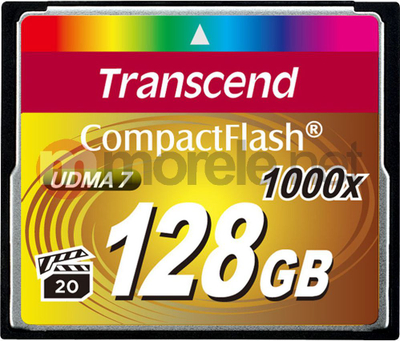 Kartë memorike Transcend CompactFlash 1000x, 128GB, shpejtësi e lartë