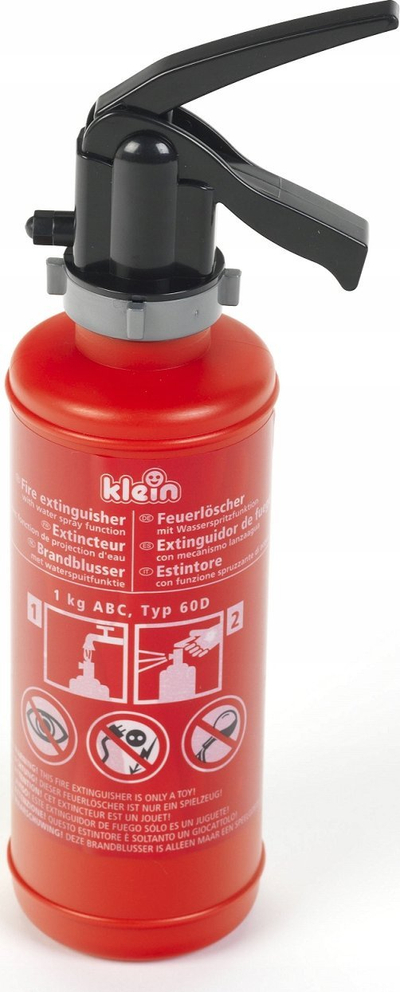 Lodër zjarrfikëse Klein Fire Extinguisher, me spërkatje uji, mbi 3 vjeç, e kuqe