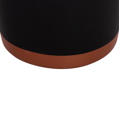 Vazo dekorative e brendshme Tryll Series HM4690M, Fiber Cement, Ø31x31cm, e zezë