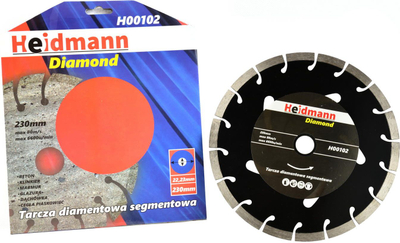 Дискова дијамантска сечила GEKO, 230mm, дупка 22.2mm, сегментирана