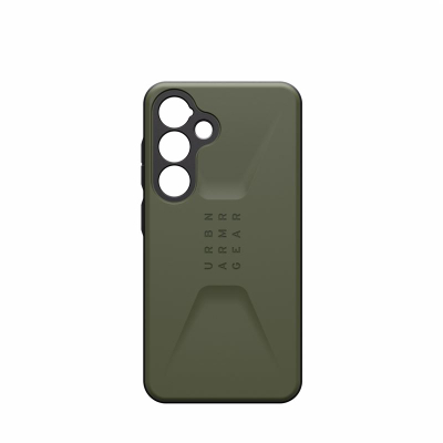 Mbulesë telefoni UAG Civilian për Samsung Galaxy S24, rezistente ndaj goditjeve, jeshile Olive