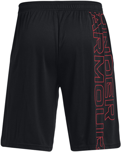 Спортски шорц Under Armour Ua Tech Wm Graphic за мажи, дишлив материјал, за теретана, црн